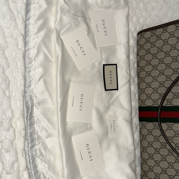 Gucci GG Supreme Rajah Large Tote-537219-Authentic-EUC - Picture 15 of 16